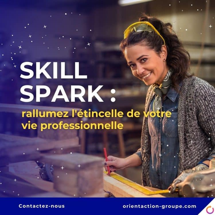 Programme Skill Spark Vie professionnelle Évolution de carrière Développement de compétences Épanouissement au travail Réorientation professionnelle Formation continue Bilan de compétences Motivation au travail Gestion de carrière Amélioration des compétences Innovation professionnelle Productivité Leadership Équipe dynamique Réseau professionnel Objectifs de carrière Réussite professionnelle Coaching de carrière Stratégies de développement Changement professionnel Croissance personnelle Gestion du stress Communication efficace Adaptation au changement