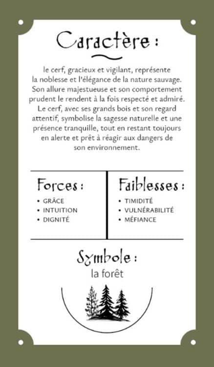 Cerf, animal totem, signification, grâce, majesté, régénération, spiritualité, intuition, douceur, fertilité, croissance, guidage, noblesse, paix, lumière, forêt, nature, sagesse, pureté, endurance, protection, vigilance, renouveau, harmonie, connexion