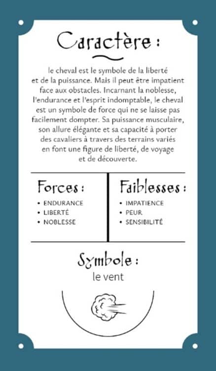 Cheval, Animal totem, Signification, Liberté, Puissance, Noblesse, Courage, Voyage, Aventure, Énergie, Mouvement, Grace, Rapidité, Endurance, Fiabilité, Indépendance, Intuition, Passion, Loyal, Transformation, Croissance, Sensibilité, Beauté, Force intérieure, Persévérance