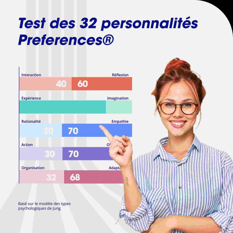 test Préférences®, personnalité, test en ligne, découverte de soi, psychologie, traits de caractère, auto-évaluation, analyse comportementale, typologie de personnalité, développement personnel, introspection, connaissance de soi, identification des forces, amélioration de la communication, évaluation psychologique, gestion des relations, outil de diagnostic, profil psychologique, tests de personnalité en ligne, compréhension personnelle, croissance individuelle, dynamique interpersonnelle, autodiagnostic, tests psychométriques, identification des faiblesses, amélioration personnelle