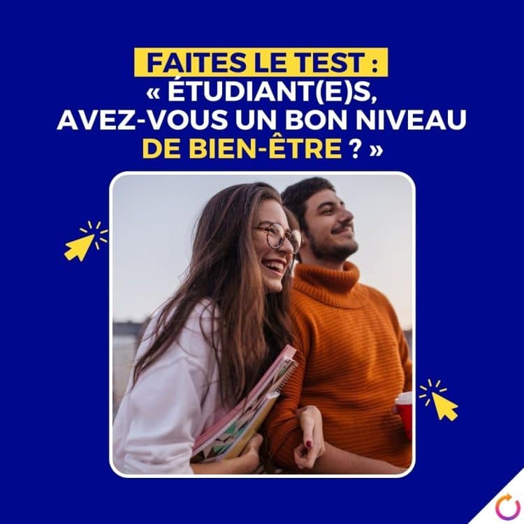 bien-être étudiant, test de bien-être étudiant, santé mentale étudiante, évaluation du bien-être, bien-être universitaire, soutien aux étudiants, stress étudiant, gestion du stress universitaire, santé psychologique étudiante, qualité de vie étudiante, bien-être académique, équilibre vie étude, ressources pour étudiants, conseils bien-être étudiant, anxiété étudiante, prévention du burnout étudiant, relaxation pour étudiants, performance académique, satisfaction étudiante, soutien émotionnel pour étudiants, adaptation universitaire, vie sur le campus, services de conseil étudiant, activités de bien-être, bien-être mental à l'université.