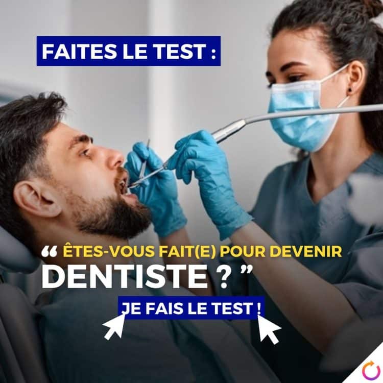 test dentiste, carrière dentaire, choix de profession, compétences, aptitudes, passion, formation, études dentaires, médecine dentaire, travail en équipe, communication, relations patients, évaluation personnelle, motivations, défis, satisfaction professionnelle, responsabilités, pratiques cliniques, environnement de travail, spécialités dentaires, compétences manuelles, gestion du temps, éthique professionnelle, avenir professionnel, conseils de carrière