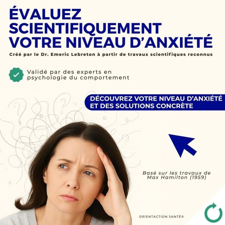 Test, anxiété, symptômes, évaluation, stress, bien-être mental, émotions, santé mentale, pensée négative, gestion du stress, questionnaire, préoccupations, troubles anxieux, réactions physiques, méthode d'évaluation, auto-analyse, crise d'angoisse, troubles du sommeil, soutien psychologique, techniques de relaxation, stratégies de coping, qualité de vie, perception de soi, consultation professionnelle.