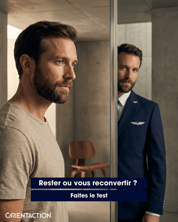 Personne réalisant un test de reconversion pour construire son projet professionnel en Nouvelle-Aquitaine