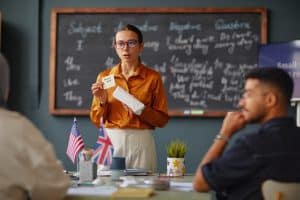 Professeur d'anglais envisageant une reconversion