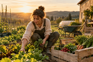 Personne en reconversion vers l'agriculture ou le maraîchage