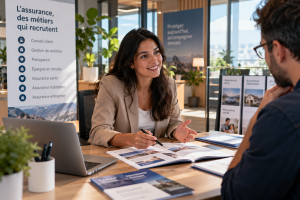 Personne en reconversion vers les métiers de l'assurance