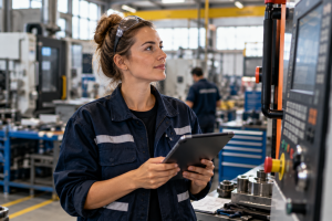Personne en reconversion vers les métiers de l'industrie