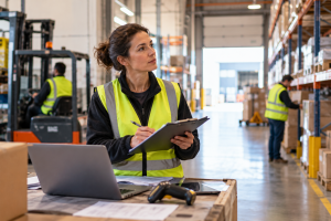 Personne en reconversion vers les métiers de la logistique