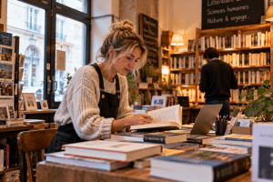 Personne en reconversion vers les métiers du livre et de l'édition