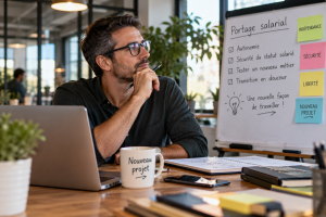 Personne se reconvertissant via le portage salarial