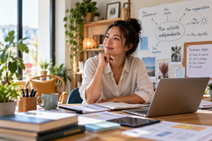 Personne en reconversion vers une profession libérale