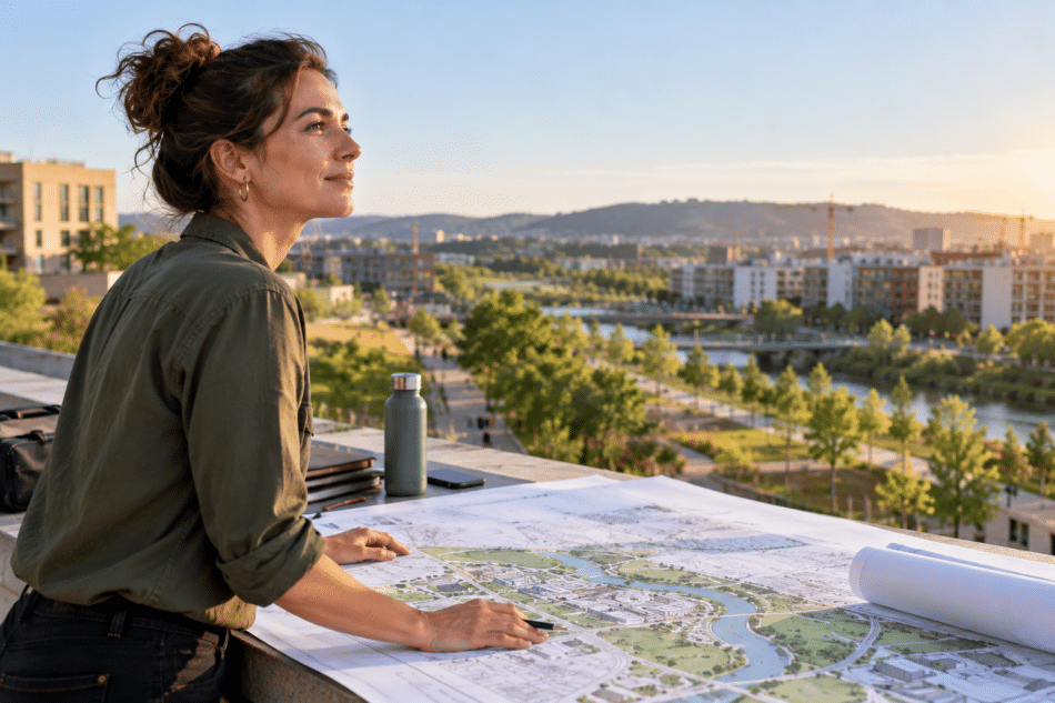 Personne en reconversion vers les métiers de l'urbanisme et de l'aménagement